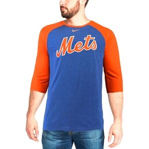 Nike Tee New York Mets Quarter Sleeve Shirt